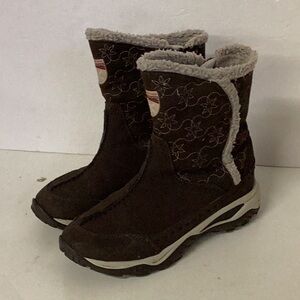 The north face brown kids winter boots